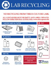 lab recycling poster