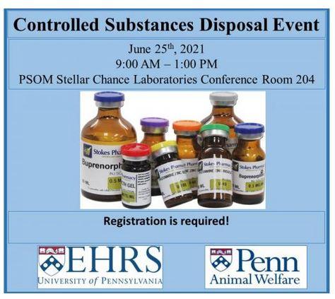 Controlled Substances Disposal Event | PennEHRS